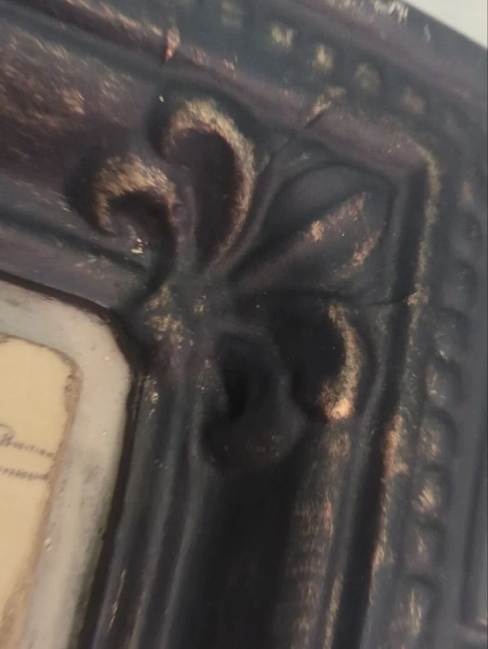 Chateau Montrose 1920 Antique-Style Dark Brown Decorative Wall Accent
